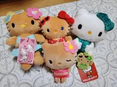 ハローキティ ぬいぐるみ マスコット キーホルダー セット♡