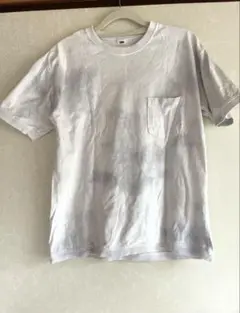 フルーツオブザルーム　ホワイト ダイダイ染めTシャツ ポケット付きのサムネイル