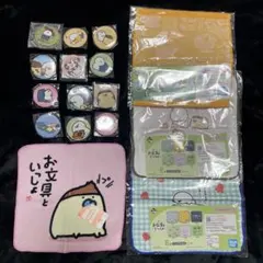 お文具といっしょ 缶バッジ ハンドタオル 16点セット