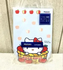 未使用 ハローキティ　HELLO KITTY 立体メモ帳　みずほ銀行