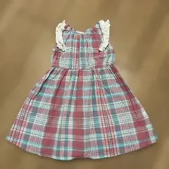 branshes チェック柄ノースリーブワンピース 90cmのサムネイル