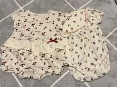 アプレレクール　フタフタ 半袖ロンパース 70センチ2枚セット　女の子