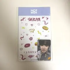 NCT WISH フォトカード デコステッカー サクヤ 新品未開封