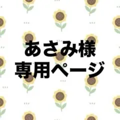 あさみ様専用ページ
