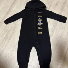 【美品】ジョーダン カバーオール ベビー 12M 黒 NIKE