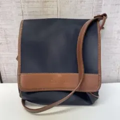 ザ*ニ様 Calvin Klein ネイビー ブラウン ナイロンショルダーバッグ