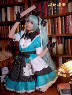 【新品・未使用】初音ミク 不思議の国のアリス コスプレ 衣装