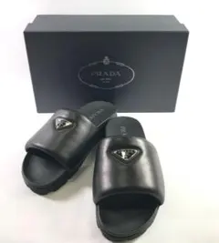 PRADA レザー ミュールサンダル サボ サイズ37 - メルカリ