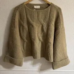 willfully 厚手ニット ベージュ