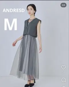 ANDRESD ruffled bustier pants dress - メルカリ