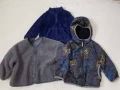 子供用ジャケット3点セット　90 UNIQLO ユニクロ　ディズニー　裏起毛