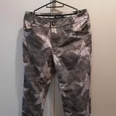 【新品未使用】迷彩柄 ゴルフ パンツ 星型デザイン30インチ