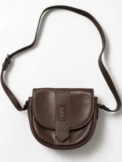 YVES SAINT LAURENT ヴィンテージショルダーバッグ レザーYSL