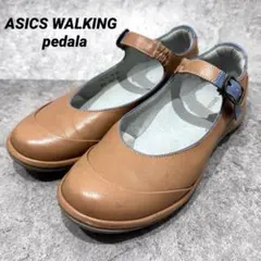 完売品　アシックス　ペダラ　24 パンプス　フラット　メリージェーン　ストラップ