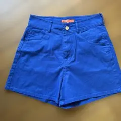 BEAMS GOLF 青 ショートパンツ