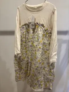 petit main フラワープリント ワンピース 03