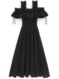 即日発送可GRL フリルオフショルコルセットワンピース　[mb1584]