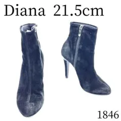 Diana ダイアナ　ショートブーツ　ブラック　スエード　1846