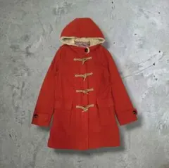 ​【美品】Blanchechou ボアフーデット ダッフルコート オレンジ M