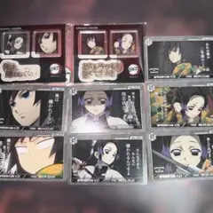 鬼滅の刃　胡蝶しのぶ　お楽しみくじ　セット 缶バッジ　ステッカー　ポスカ　カード 鬼滅の刃 胡蝶しのぶ お楽しみくじ セット 缶バッジ ステッカー ポスカ