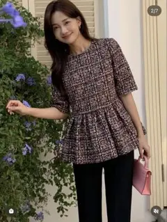 BIRTHDAY BASH／TWEED ALINE TOPS IN pearl - メルカリ