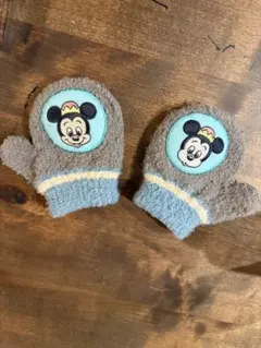 ミッキーマウス フリース ベビー用ミトン
