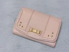 Samantha Thavasa 　リボン装飾付きピンク二つ折り財布