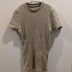 ヤングアンドオルセン Y&O ベージュ コットン 半袖Tシャツ サイズ2