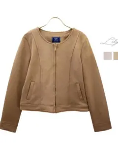 スウェードジャケット　ブルゾン　ブラウン系　Mサイズ 美品