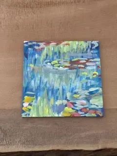 モネ 睡蓮 模写風 アートパネル [アクリル画] - メルカリ