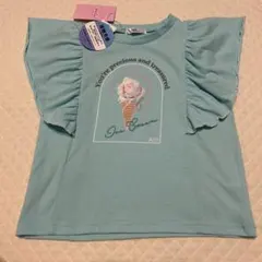 A55 新品タグ付ALGY 接触冷感 アイスクリームプリントTシャツ 140cmのサムネイル