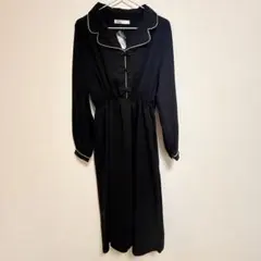 【SHEENA DEL RAY】ワンピース【M】チャイナボタン 黒のサムネイル