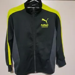 【新品未使用】PUMA ジャージ 黒/黄緑 140サイズ