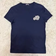 ロゴ付き グレーブルー モンクレール サイズL Tシャツ クリーニング 