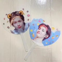 BTS テテ 透明うちわ 2枚セット