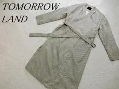 トゥモローランドコレクション　スプリング　ガウンコート　ストライプ　３６