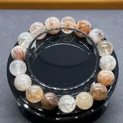 金運・幸運・天然石 ブラックゴールド スーパーセブン ブレスレット 