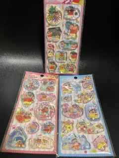 【正規品】クレヨンしんちゃんウォーターシール3枚セット　ラスト