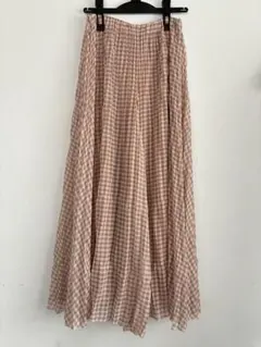 大幅値下中 Lily Brown リリーブラウン　ピンクチェック ガウチョパンツ