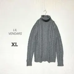 【LIL VENDARS】タートルネック ケーブルニット プルオーバー シンプル