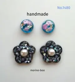 さくら 花 ピアス・イヤリング ２点セット No.1480