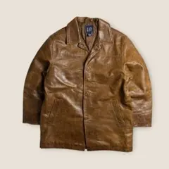 2001s OLD GAP real leather car coat 野村訓市 - メルカリ