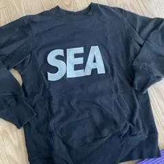 WIND AND SEA ブラック トレーナーのサムネイル