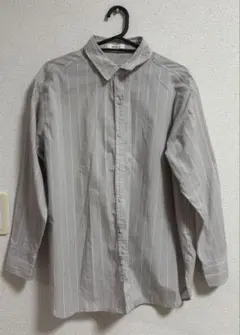 アースミュージックアンドエコロジー ストライプ 長袖シャツ