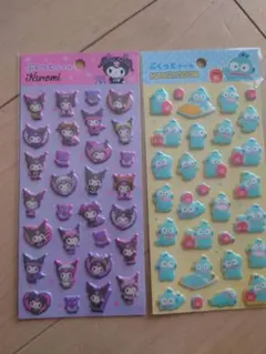 マイメロ　ハンギョドン　ぷくっとシール　2枚セット