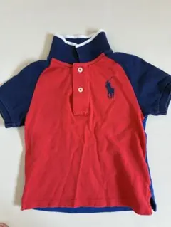 Ralph Lauren ポロシャツ 18M レッド/ネイビー