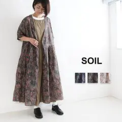 soil コットンシルクフラワープリントワンピース　ソイル flowerのサムネイル