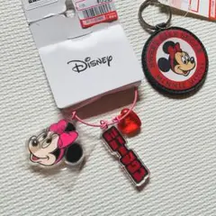 【新品】　ミニー　チャーム　キーホルダー　２点セット　まとめ売り　しまむら