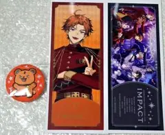 にじさんじ　IMPACT　刺繍缶バッジ　チケット風カード　北見遊征