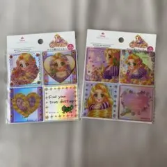 ディズニー　プリンセス　ラプンツェル　タイル調ステッカー　セリア　中川翔子